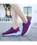 Women's purple number 55 print flyknit casual shoe sneaker 07