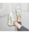 Women's white green logo pattern casual shoe sneaker 08