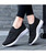 Women's black texture flyknit casual shoe sneaker 03