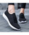 Women's black texture flyknit casual shoe sneaker 07