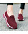 Women's red check texture casual slip on shoe sneaker 03