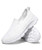 Women's white check texture casual slip on shoe sneaker 13