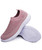 Women's pink casual flyknit plain slip on shoe sneaker 15