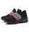 Women's black color stripe flyknit slip on shoe sneaker 10