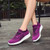 Women's purple texture pattern flyknit slip on shoe sneaker 02