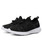 Women's black drawstring lace flyknit texture shoe sneaker 12