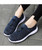 Women's navy drawstring lace flyknit texture shoe sneaker 07