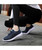 Women's navy drawstring lace flyknit texture shoe sneaker 06