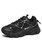 Women's black flyknit sport print casual shoe sneaker 01