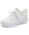 Women's white flyknit curved stripe texture shoe sneaker 01