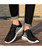 Men's black white weave check style shoe sneaker 11