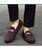 Men's brown penny buckle slip on shoe loafer 03