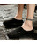 Men's black casual slip on half shoe loafer 07