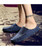 Men's blue casual slip on half shoe loafer 05