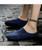 Men's blue casual slip on half shoe loafer 09