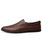 Men's brown slip on shoe loafer in plain 08