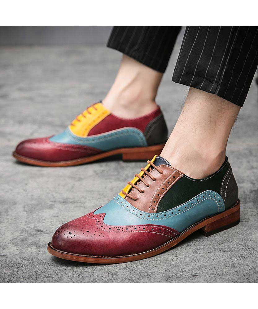 Multicolor oxford shoes clearance