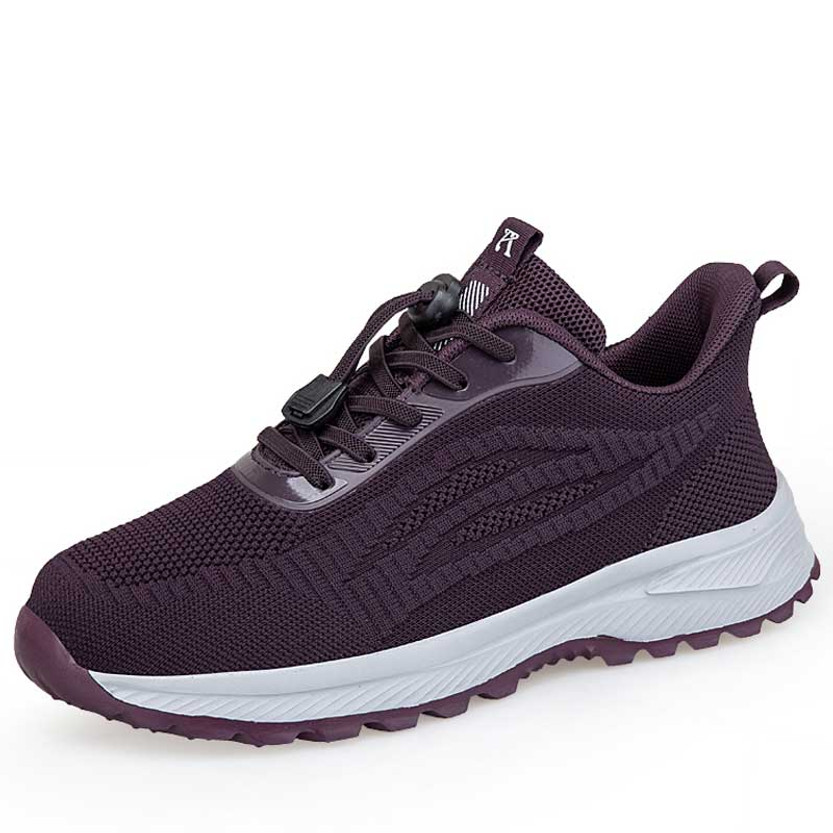 Women's dark purple weave pattern texture casual shoe sneaker 01