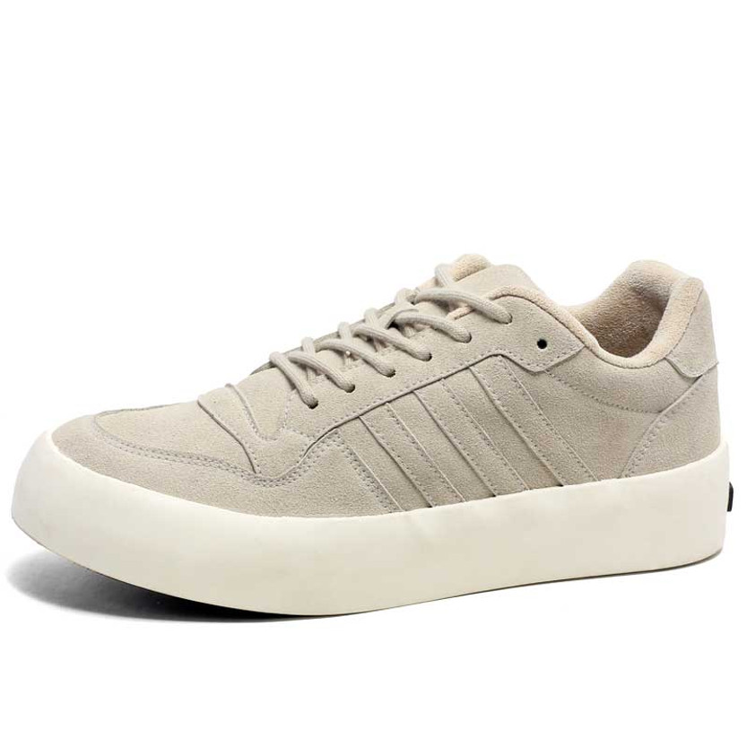 Men's grey plain stripe block casual shoe sneaker 01