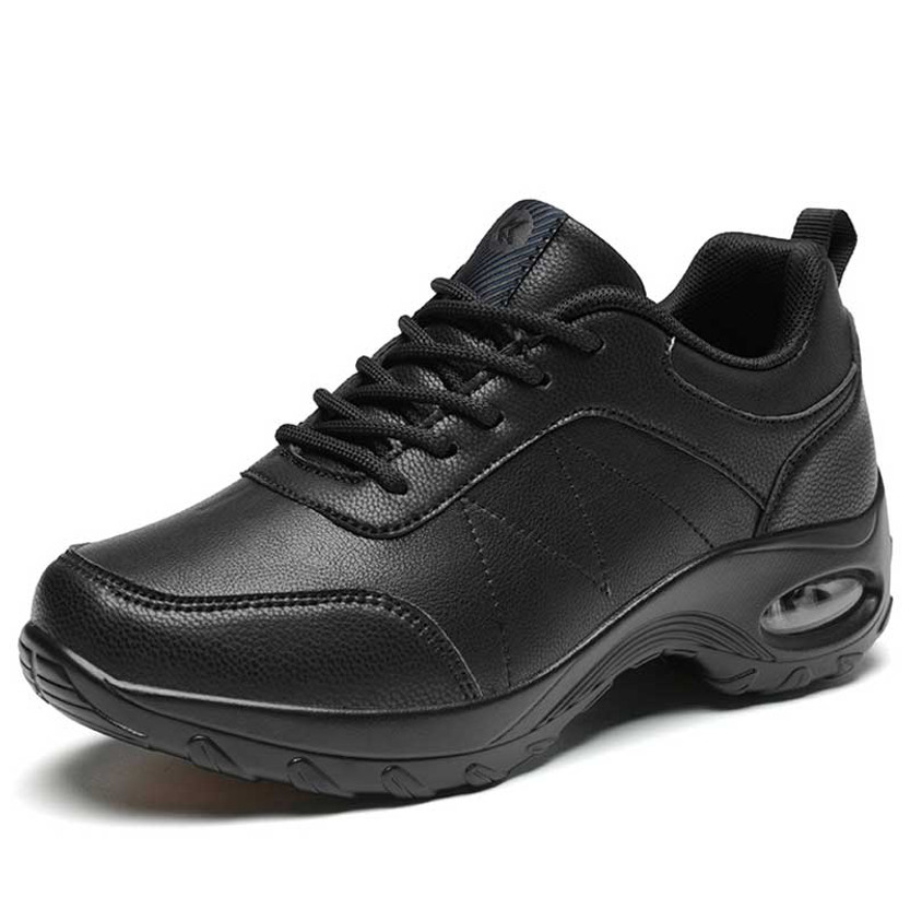Women's black stripe thread logo print double rocker bottom shoe sneaker 01
