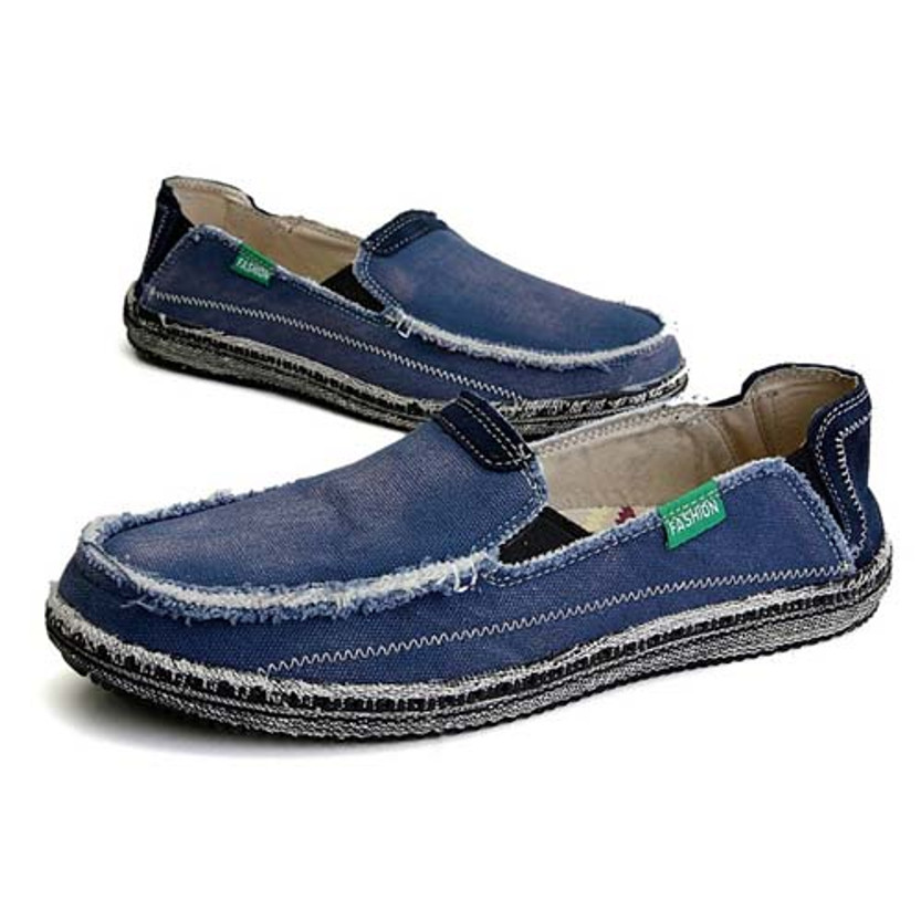 Blue casual denim style Converse slip on shoe loafer | Free Shipping ...