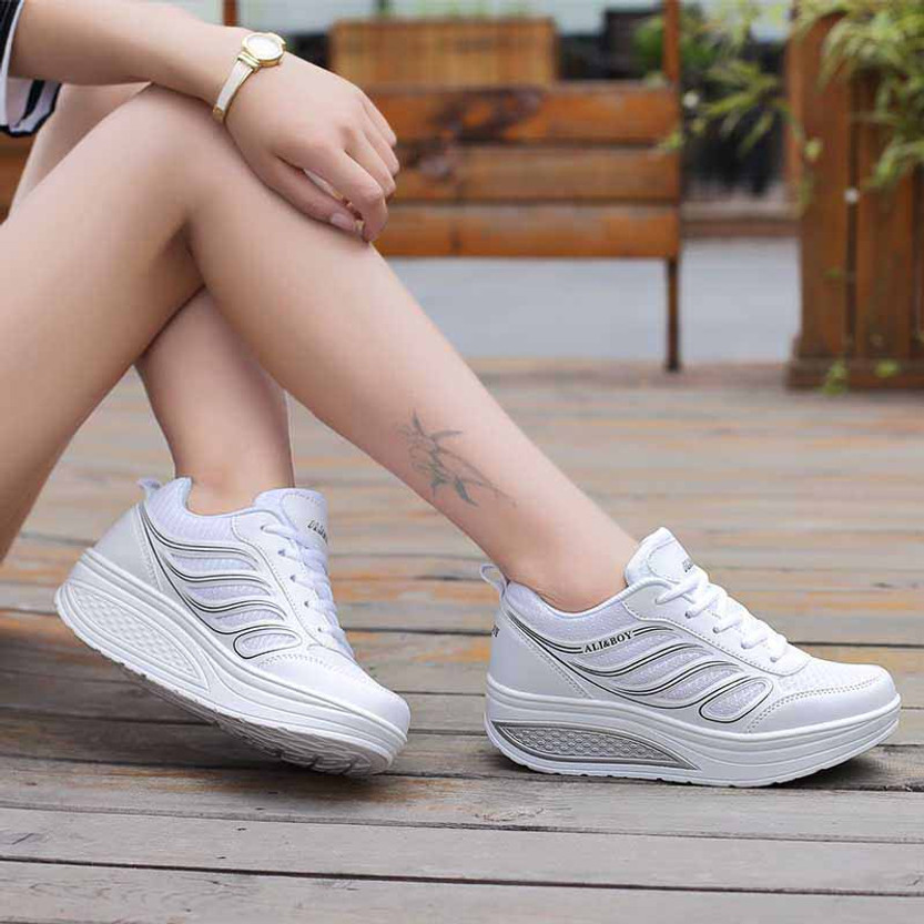 White black flame leather rocker bottom shoe sneaker | Womens rocker ...