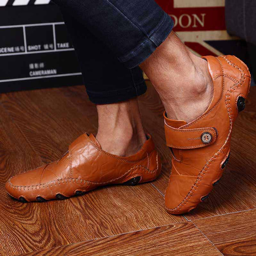 Brown Classic Casual Leather Slip On Shoe Loafer Mens Slip Ons Online 1309ms 7732