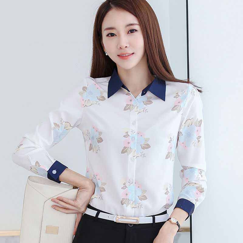 Light blue flower print long sleeve 