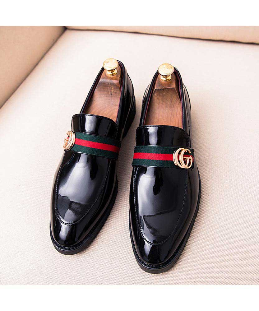 gucci patent leather shoes mens