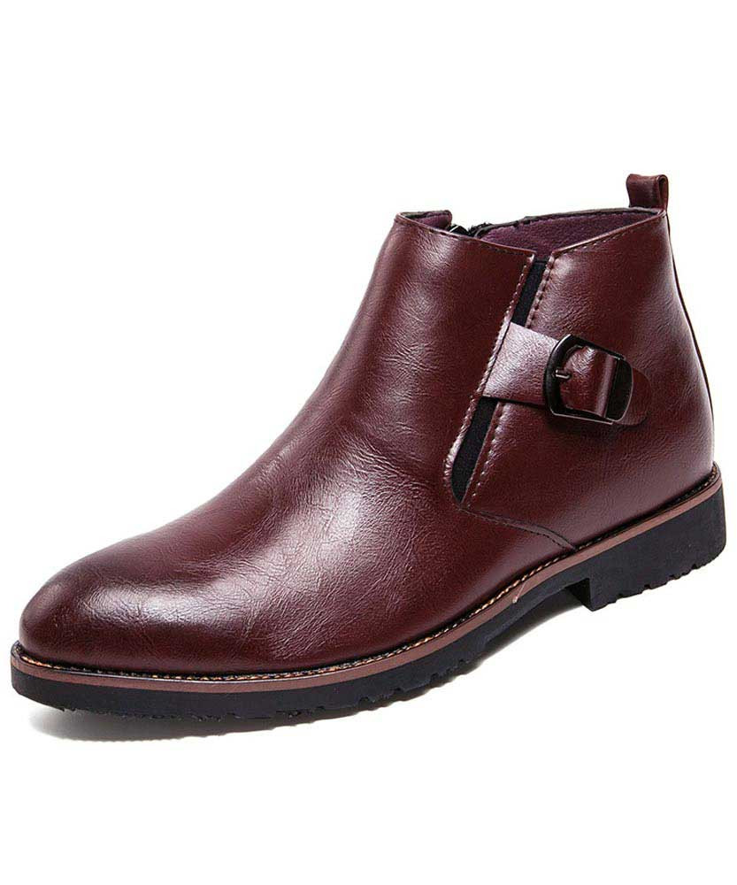 mens side buckle shoes