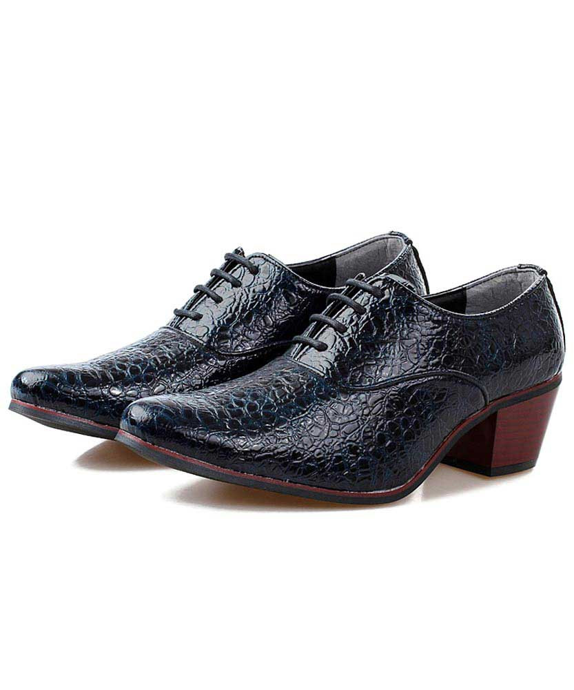 oxford pattern black shoes