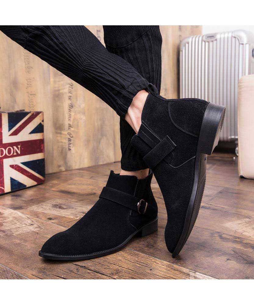 mens dress boots with buckles