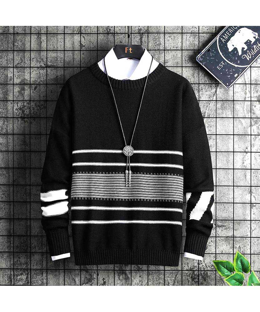 black & white sweaters