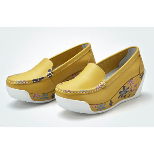 platform yellow shoes