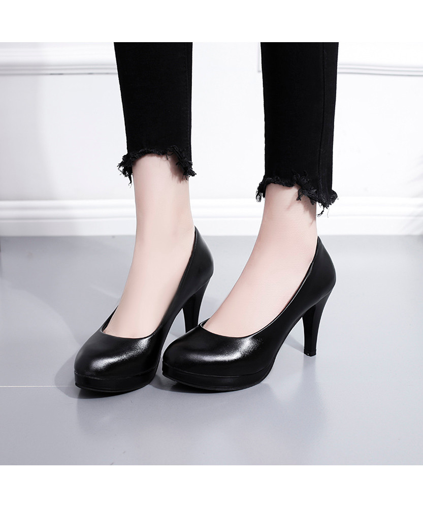 Details about / Softspots Cherie Black Navy or Taupe Leather Slip on Dress Shoe