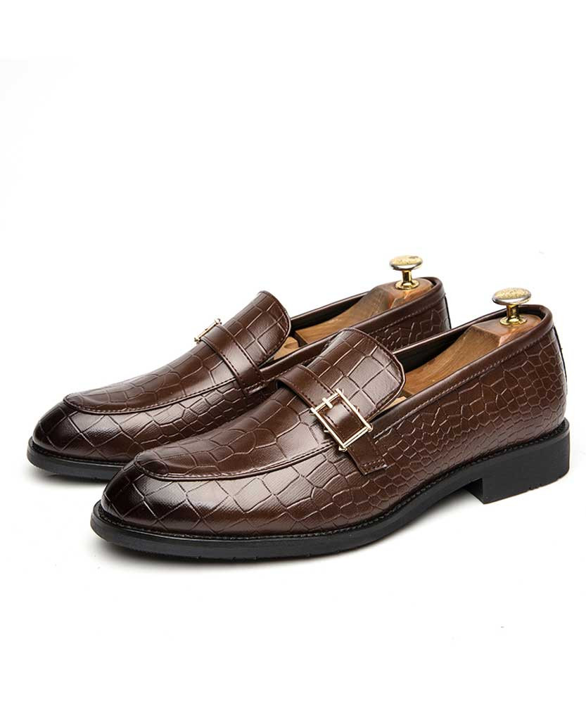 men's brown croc shoes
