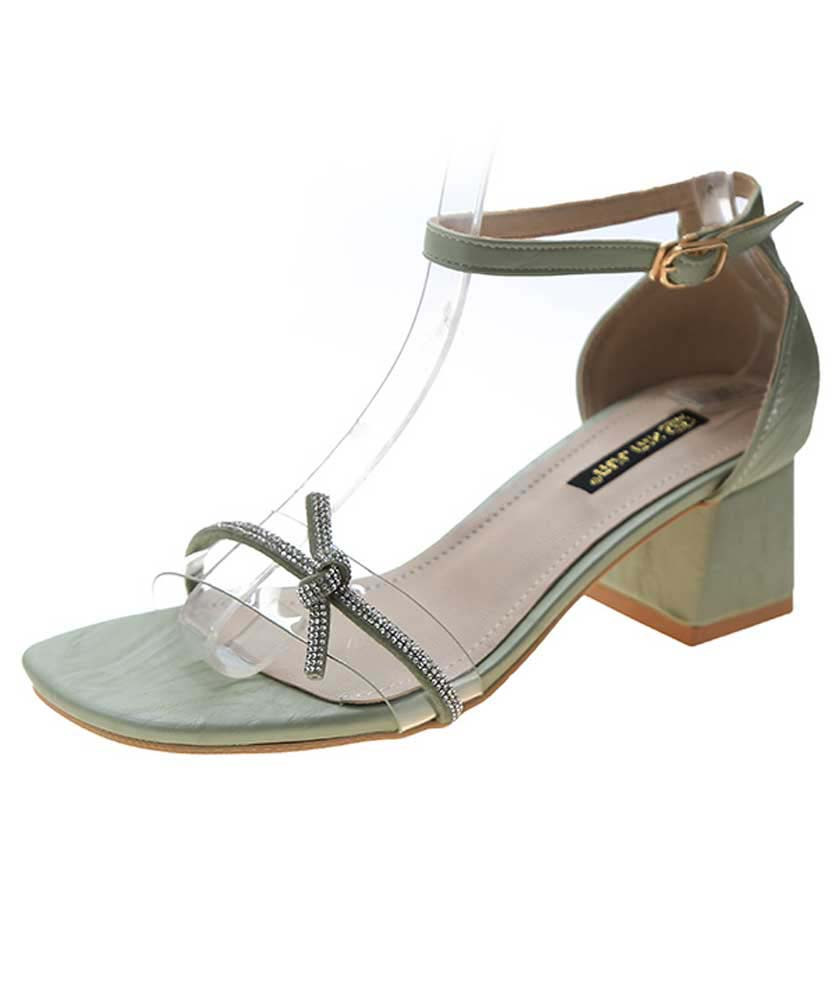 green cross sandals
