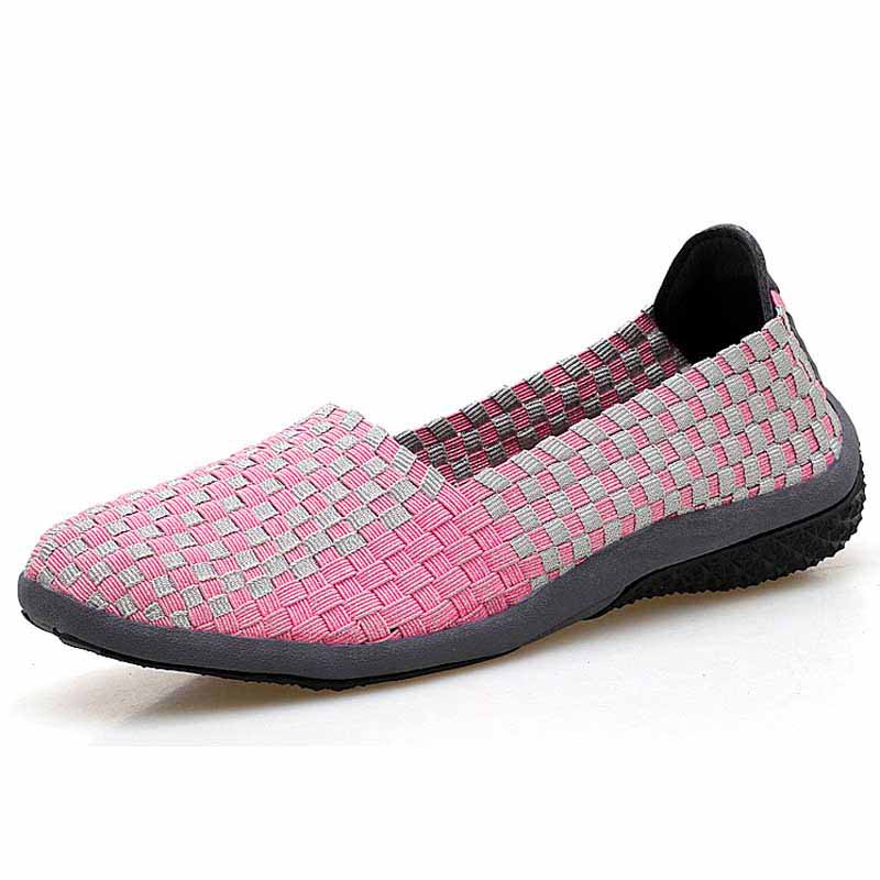 womens pink slip on shoes