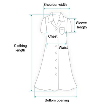 Clothing online size chart & guide for women & men