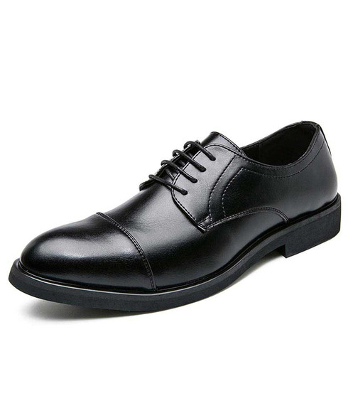 Black derby dress shoe in plain | Mens dress shoes online 2088MS