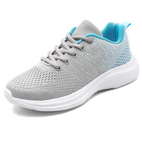 Grey blue texture pattern casual sport shoe sneaker | Womens sneakers ...