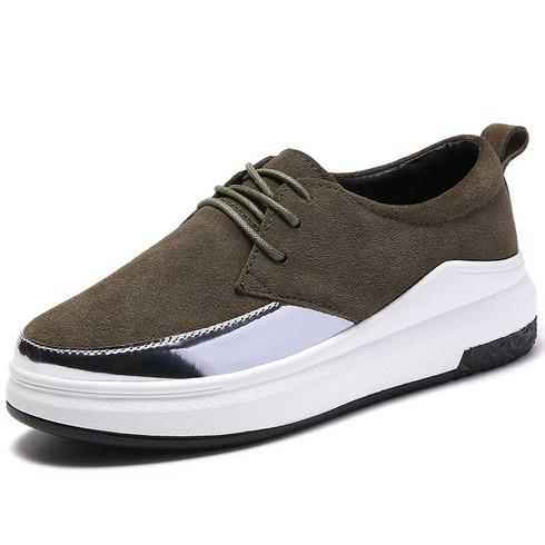 Green patent suede casual shoe sneaker | Womens sneakers shoes online ...
