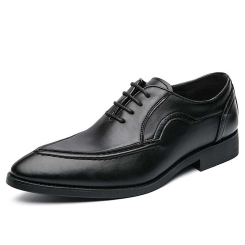 Black thread accents brogue oxford dress shoe | Mens dress shoes online ...
