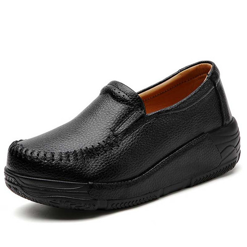Black sewn accents slip on rocker bottom sneaker | Womens rocker shoes ...