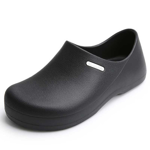 Black unisex plain waterproof slip on shoe | Unisex slip on shoes ...