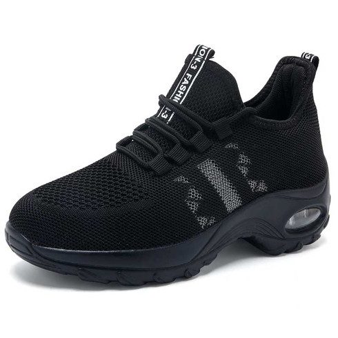 Black stripe accents double rocker bottom shoe sneaker | Womens rocker ...