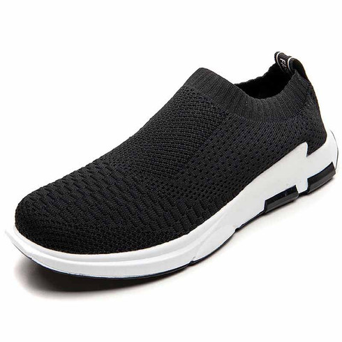 Black white check flyknit slip on shoe sneaker | Mens shoe sneakers ...