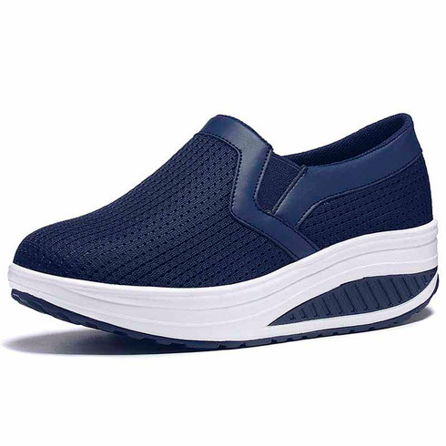 navy slip on shoes womens