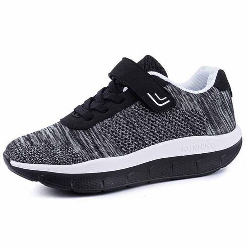 black velcro tennis shoes