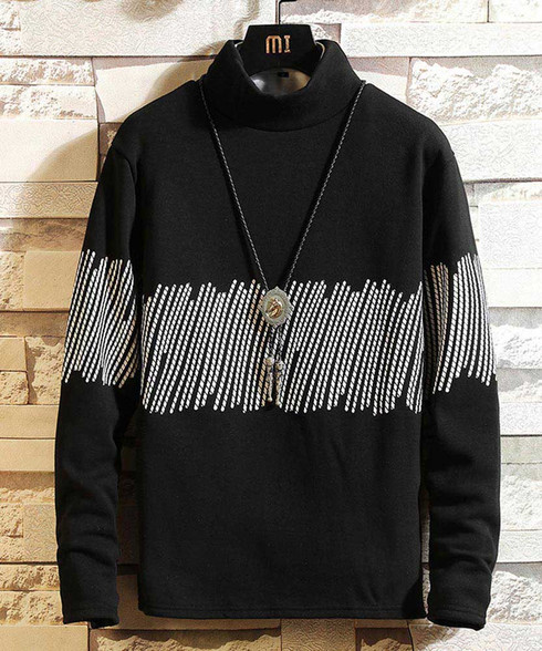 high neck mens sweatshirts